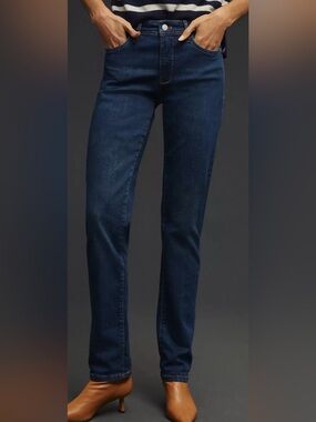 Pilcro Mid-Rise Slim Boyfriend Indigo Jeans Size 27